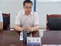 区长王浩到中十冶集团黄金大道项目部调研